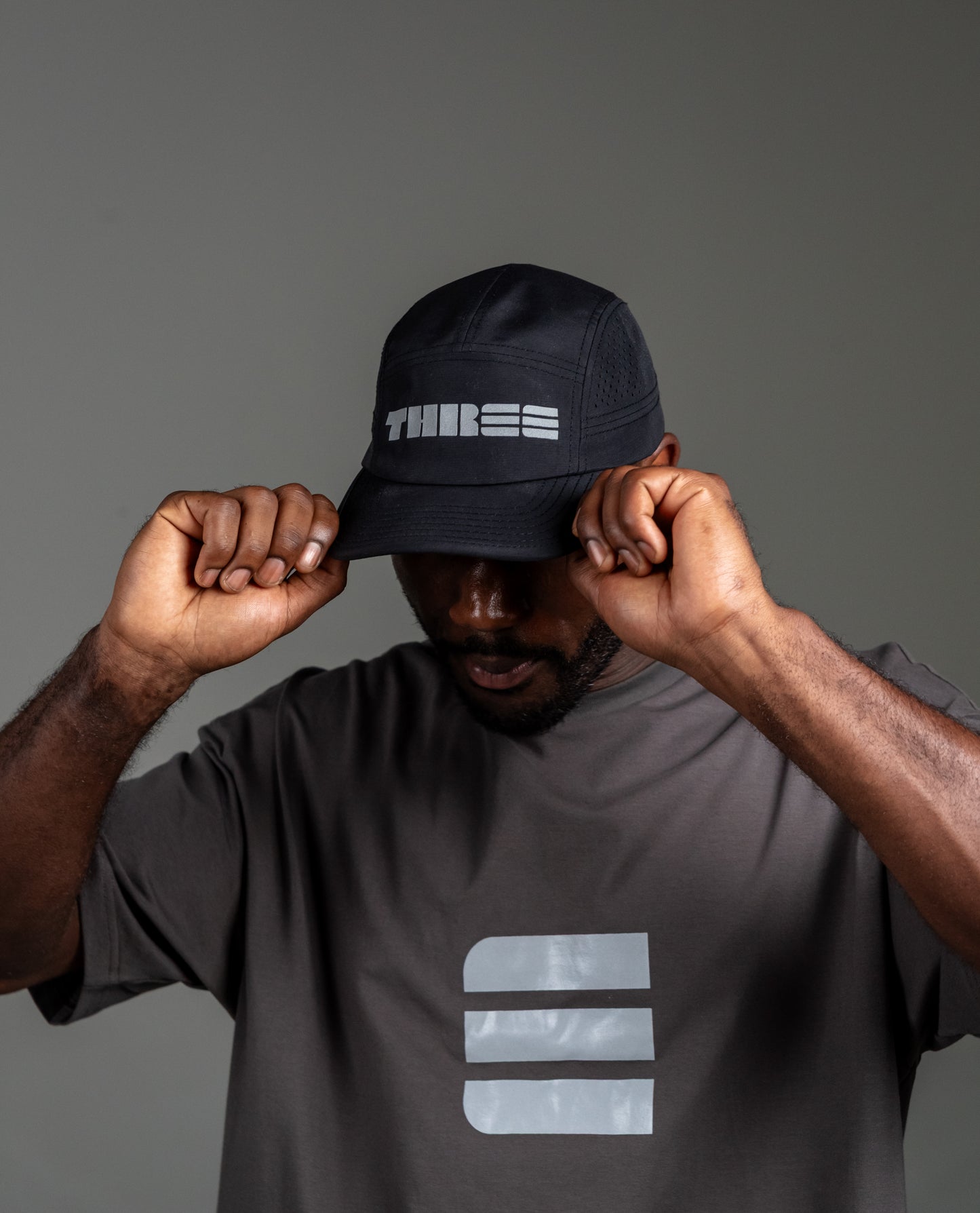 Black/ Silver Performance Hat
