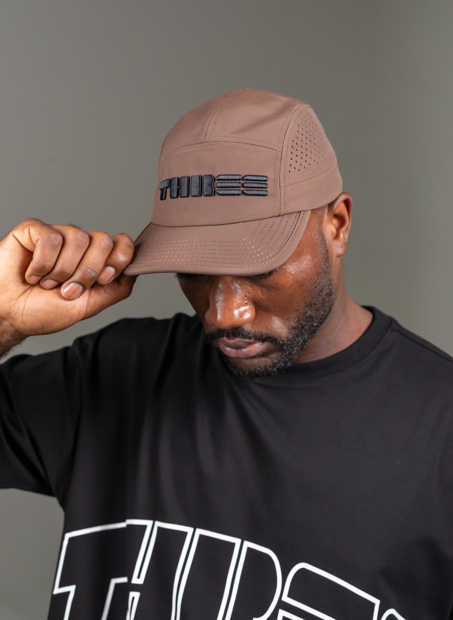 Brown/ Black Performance Hat