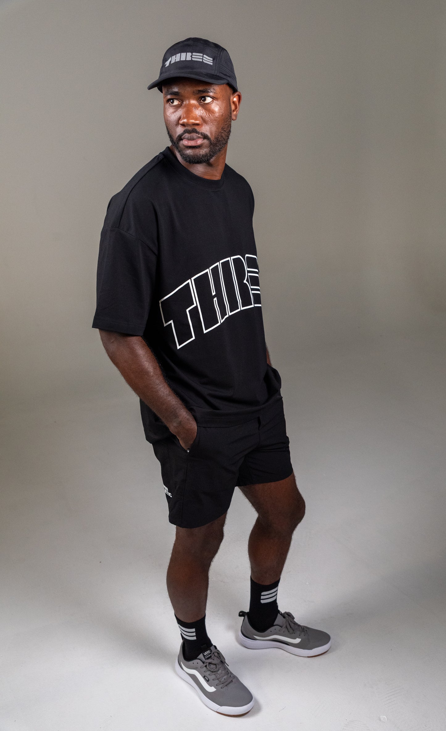 Black/ White Training Short